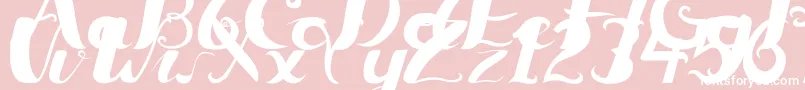 Ceicillia16121Regular Font – White Fonts on Pink Background