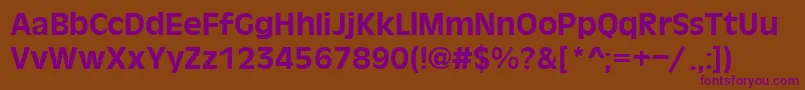 OlvB Font – Purple Fonts on Brown Background