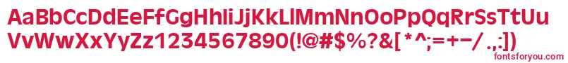OlvB Font – Red Fonts on White Background