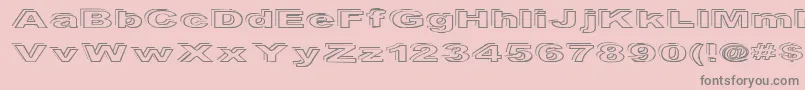 Ryckindor Font – Gray Fonts on Pink Background