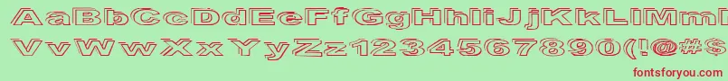 Ryckindor Font – Red Fonts on Green Background