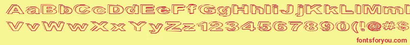 Ryckindor Font – Red Fonts on Yellow Background