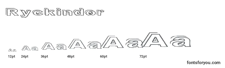 Ryckindor Font Sizes