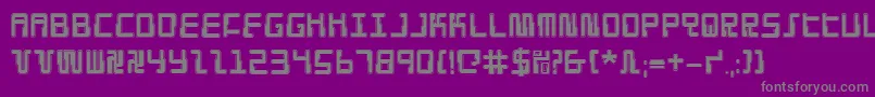 Droidloverp Font – Gray Fonts on Purple Background