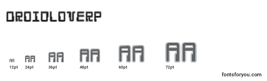 Droidloverp Font Sizes