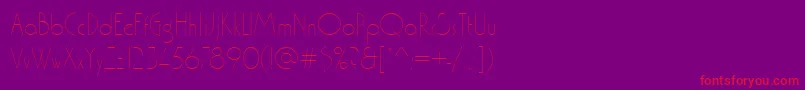 Washingtondextlig Font – Red Fonts on Purple Background