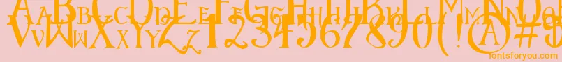 More about ElementaryGothicScaled Font ElementaryGothicScaled Font – Orange Fonts on Pink Background