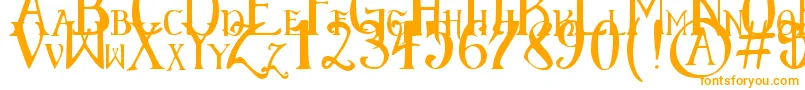 ElementaryGothicScaled-fontti – oranssit fontit