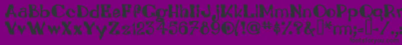 Leadvilleastronautsystem Font – Black Fonts on Purple Background