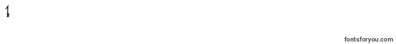 Leadvilleastronautsystem Font – Fonts for Digit 1