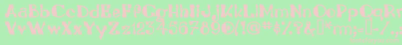 Leadvilleastronautsystem Font – Pink Fonts on Green Background