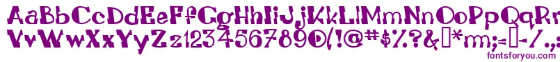 Leadvilleastronautsystem Font – Purple Fonts on White Background