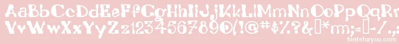 Leadvilleastronautsystem Font – White Fonts on Pink Background