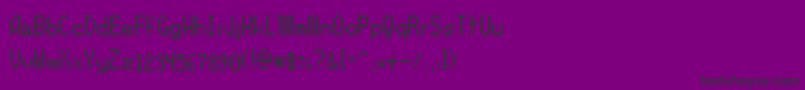 Fonte Orochiifon – fontes pretas em um fundo violeta