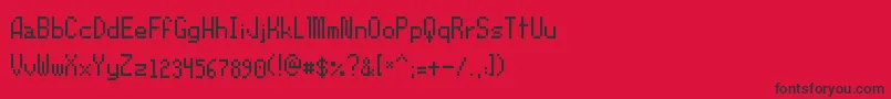 Orochiifon Font – Black Fonts on Red Background