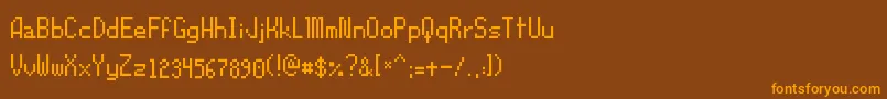 Шрифт Orochiifon – оранжевые шрифты на коричневом фоне