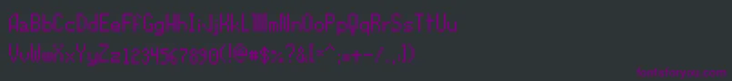 Orochiifon Font – Purple Fonts on Black Background
