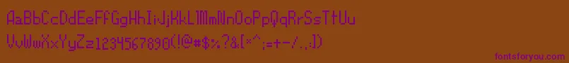 Orochiifon Font – Purple Fonts on Brown Background
