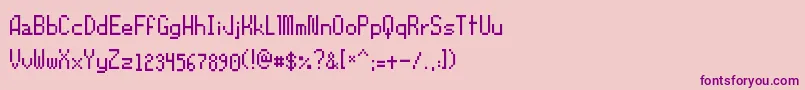 Orochiifon Font – Purple Fonts on Pink Background