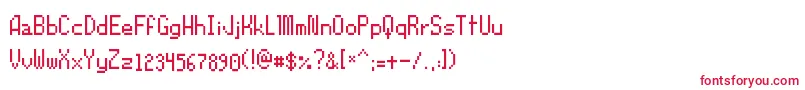 Orochiifon Font – Red Fonts on White Background