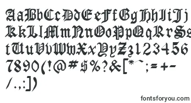 Gothirus font – letter Fonts