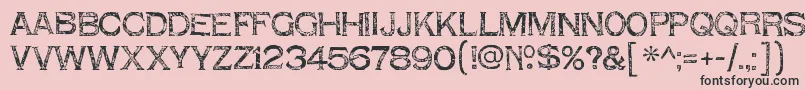 ShnixgunRegular Font – Black Fonts on Pink Background