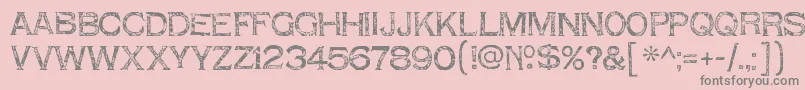 ShnixgunRegular Font – Gray Fonts on Pink Background