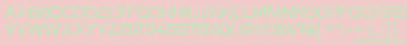 ShnixgunRegular Font – Green Fonts on Pink Background