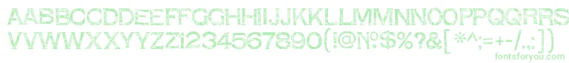 ShnixgunRegular Font – Green Fonts on White Background