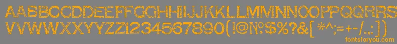 ShnixgunRegular Font – Orange Fonts on Gray Background