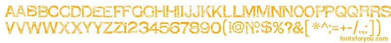 ShnixgunRegular Font – Orange Fonts on White Background