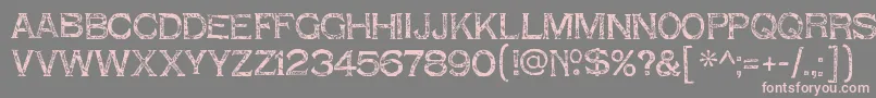 ShnixgunRegular Font – Pink Fonts on Gray Background