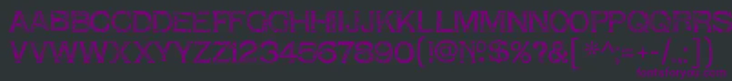 ShnixgunRegular Font – Purple Fonts on Black Background