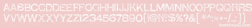 ShnixgunRegular Font – White Fonts on Pink Background
