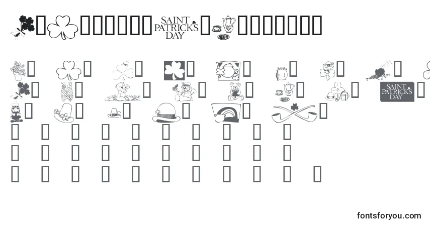 KrBelatedStPatricks-fontti – aakkoset, numerot, erikoismerkit