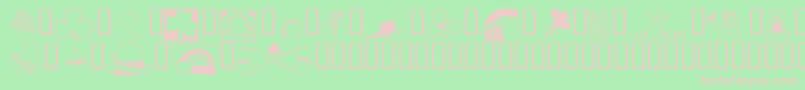 KrBelatedStPatricks Font – Pink Fonts on Green Background