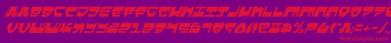 Lovev2ci Font – Red Fonts on Purple Background