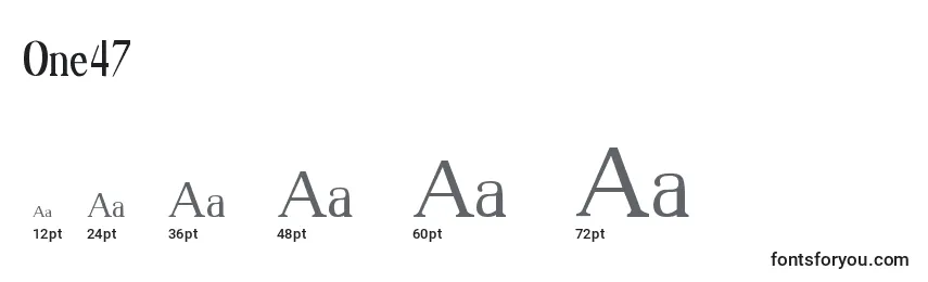 One47 Font Sizes