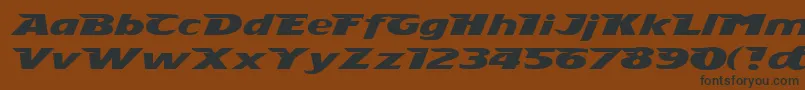 Stingray Font – Black Fonts on Brown Background