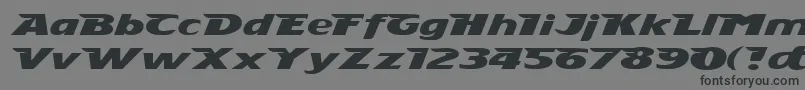 Stingray Font – Black Fonts on Gray Background