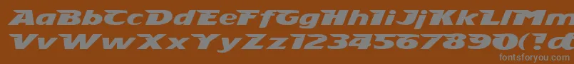 Шрифт Stingray – серые шрифты на коричневом фоне