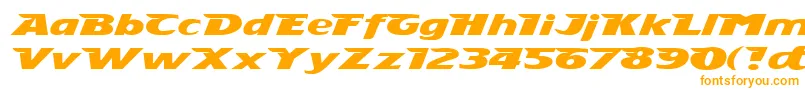 Stingray Font – Orange Fonts on White Background