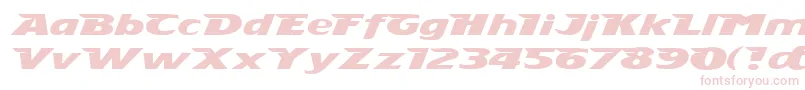Stingray Font – Pink Fonts on White Background