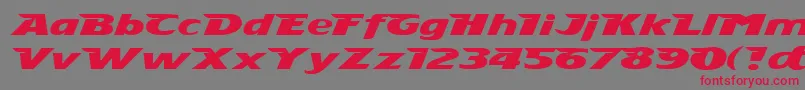Stingray Font – Red Fonts on Gray Background