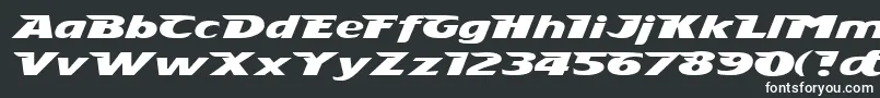 Stingray Font – White Fonts on Black Background