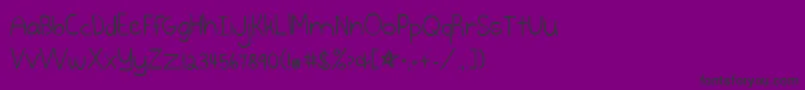 Burstmybubble Font – Black Fonts on Purple Background