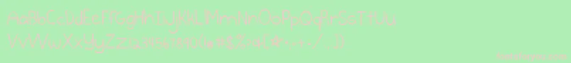 Burstmybubble Font – Pink Fonts on Green Background