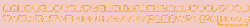 Balastaralengrave Font – Orange Fonts on Pink Background