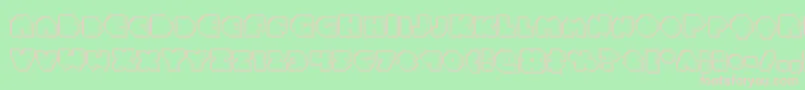 Balastaralengrave Font – Pink Fonts on Green Background