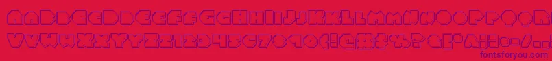 Balastaralengrave Font – Purple Fonts on Red Background